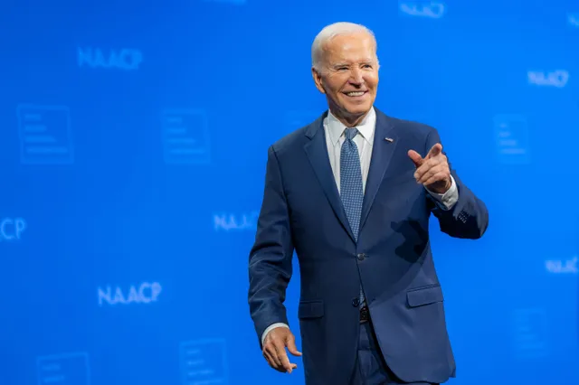 president joe biden departs after speaking at the naacp convention