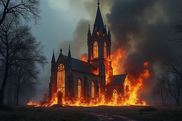 -Cultuur onder Vuur- Extreemlinkse IS-aanhanger steekt kerk in brand