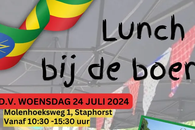 Actie `Lunch bij de boer` van werkgroep Berdien Coster