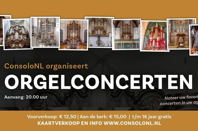 ConsoloNL organiseert zomerseries van orgelconcerten