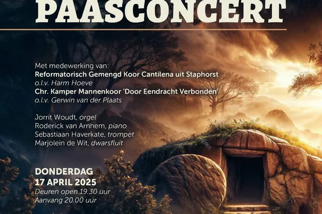 Paasconcert Cantilena en Mannenkoor DEV in Meppel