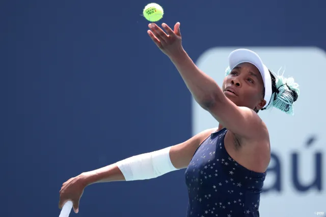 Venus Williams' singles return hampered by poor service performance, falls in Washington opener
