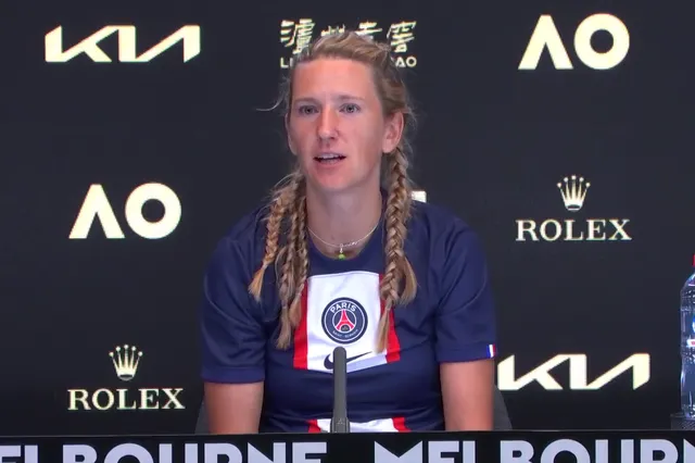 (VIDEO) Former two-time champion Azarenka on love for PSG shared with son Leo after Kenin win: "He wants to play for PSG, that's his dream"