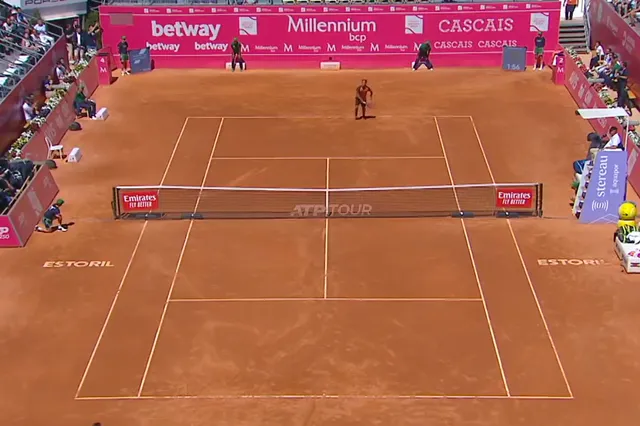 VIDEO: Remarkable match point at Millennium Estoril Open as Cecchinato wins after double foot fault from Fognini