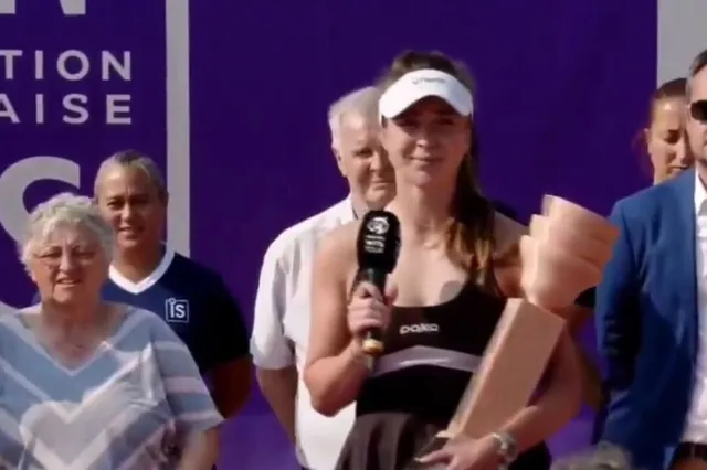 (VIDEO) Svitolina donating all of her prize money to the kids of Ukraine after first title since 2021 in Strasbourg