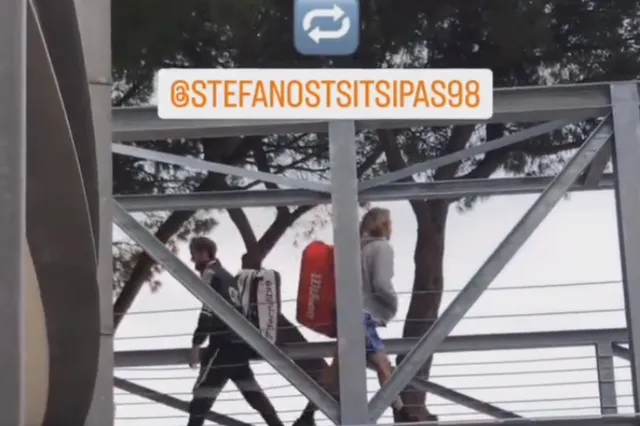 (VIDEO) Medvedev-Tsitsipas feud continues with both not acknowledging each other despite crossing paths