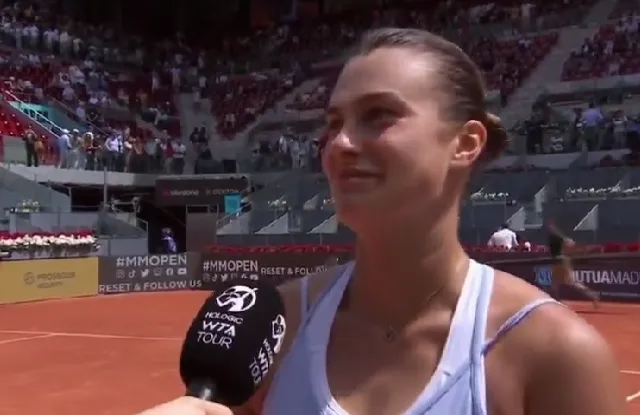 (VIDEO) "The rest is the bad words I don’t want to say": Sabalenka only knows Vamos as Spanish knowledge tested