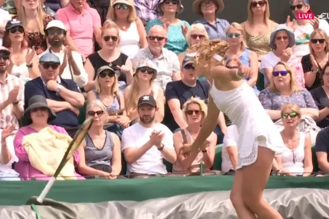 VÍDEO: El momento en el que Andreeva recibe una dudosa penalización que le otorgó un punto de partido a Keys en Wimbledon