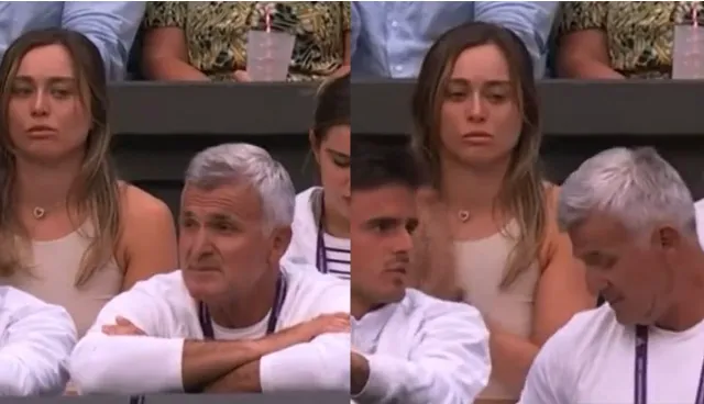 Las reacciones del gesto de Badosa al padre de Tsitsipas en el partido contra Murray: "Ya está harto de su padre"