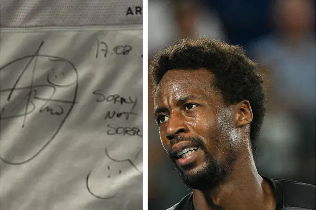 "#19 sorry not sorry": Monfils erhält von Djokovic ein signiertes T-Shirt nach brutaler Rekordniederlage