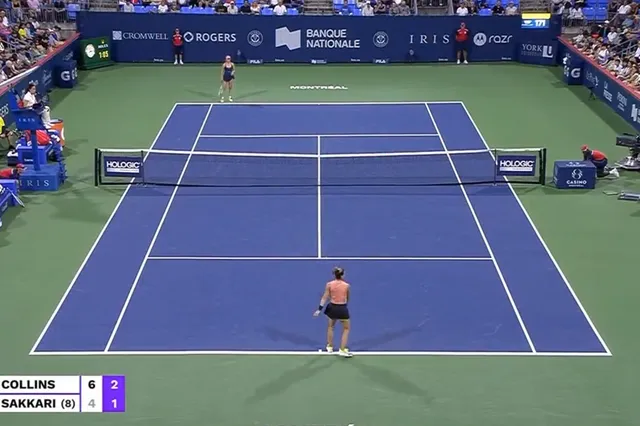 (VIDEO) "Shut your mouth": Tense moment between Collins and Sakkari during match at Canadian Open