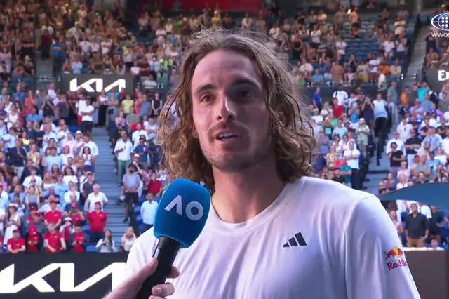 Stefanos Tsitsipas verrät, was er an seiner Freundin Paula Badosa am liebsten mag, wenn er bei den US Open Rede und Antwort steht