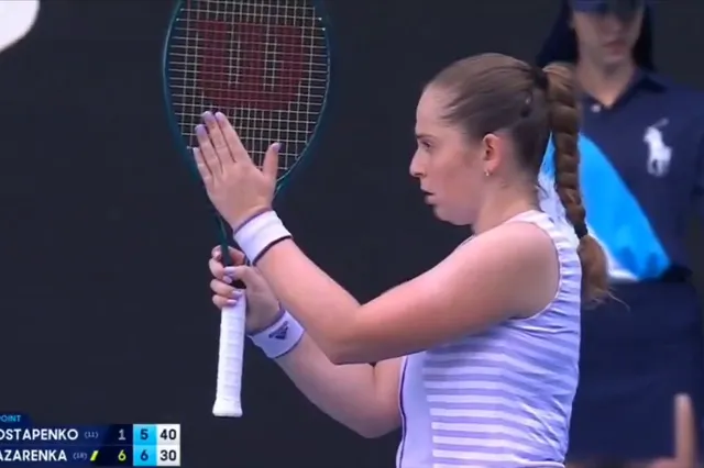 (VIDEO) 'It was out by this much': Jelena Ostapenko hilariously disputes clear ace by Victoria Azarenka in Australian Open defeat