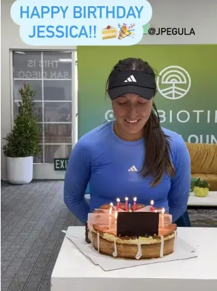 Jessica Pegula celebrates turning 30 with birthday cake ahead of return to action at San Diego Open