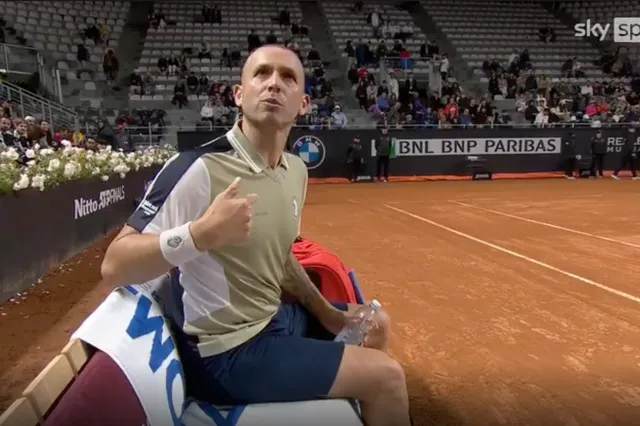 (VIDEO): "Don't scream at me": Dan Evans embroiled in heated chair umpire controversy after wrong line-call at Rome Open