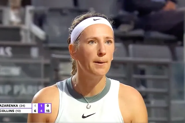 (VIDEO) Victoria Azarenka claps back at coach during Rome Open quarterfinals against Collins