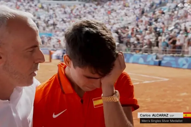 Carlos Alcaraz left in floods of tears as Olympic Games gold medal dream dissipates against Novak Djokovic