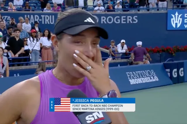 (VÍDEO) Jessica Pegula, a lágrima viva tras volver a ganar en Canadá tras un año muy complicado