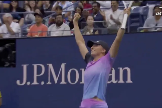 (VIDEO) WTA 1-0 ATP: Iga Swiatek prevails over Matteo Berrettini in thrilling rally no-one wanted to lose