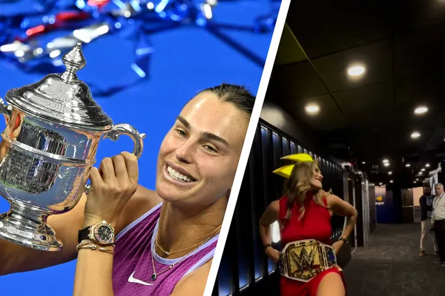 (VIDEO) Aryna Sabalenka zeigt eine unbezahlbare Reaktion, nachdem sie den WWE Championship Gürtel für ihren Sieg bei den US Open erhalten hat