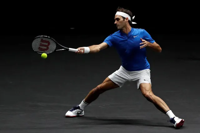Roger Federer trains with Roland Garros junior champion in Dubai