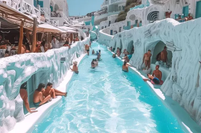 AI foto zet mensen op verkeerde been en willen massaal naar Griekse Santorini