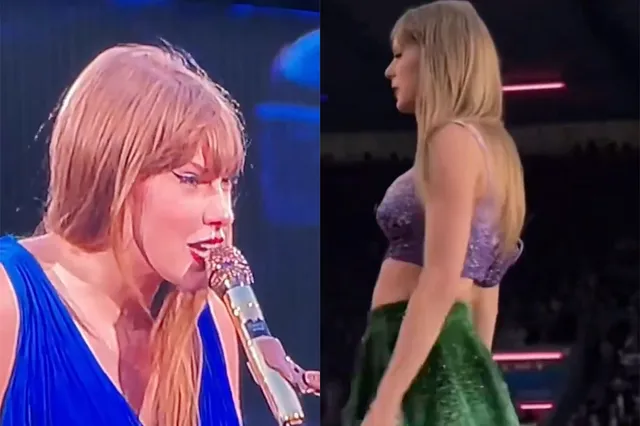 Taylor Swift veegt snot af