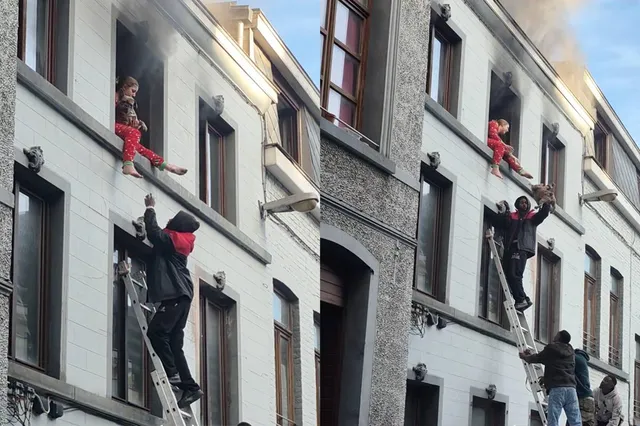 Belgische buren redden vrouw en hond van uitslaande brand in Bergen
