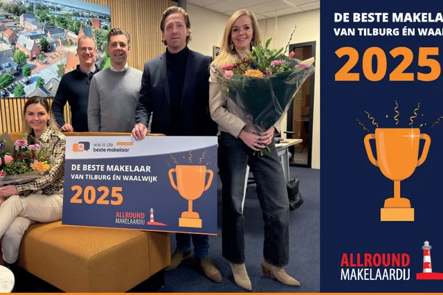 Allround Makelaardij uitgeroepen tot beste makelaar in twee regio’s