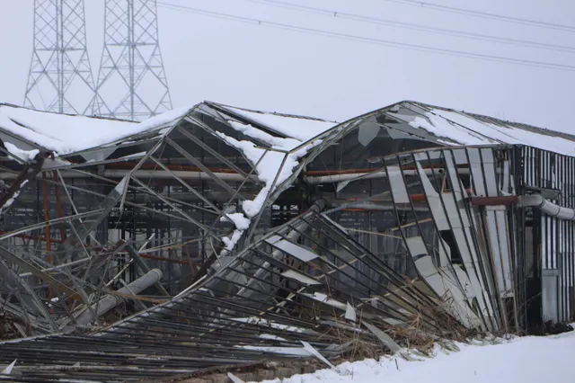 Zware schade zichtbaar na instorting kassencomplex in Waspik