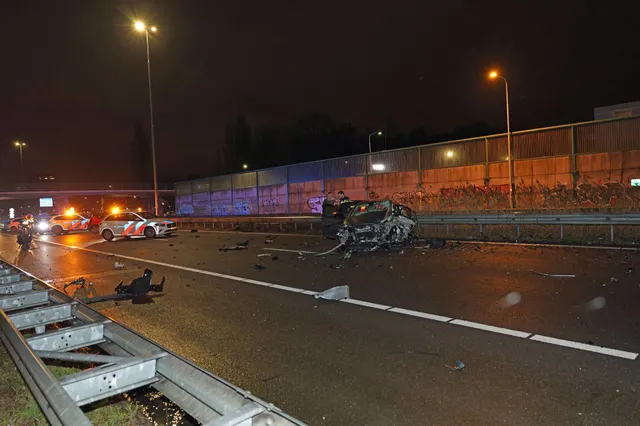 Massale inzet hulpdiensten na frontale botsing op A59 bij Waalwijk: mogelijk spookrijder betrokken