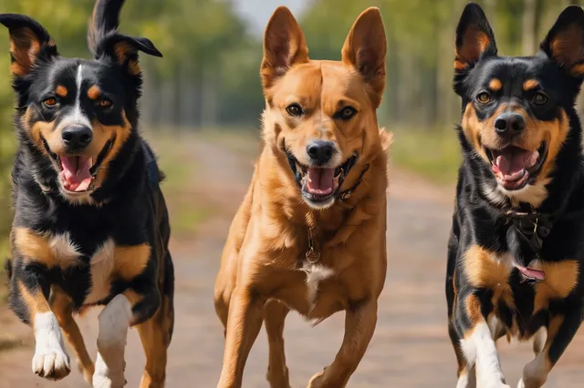 Politie probeert tevergeefs klein hondje te redden van 4 grote honden