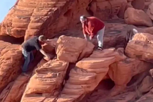 Politie deelt video van 'idioten' die 140 miljoen jaar oude rotsformatie vernielen in VS