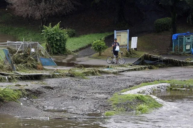 Japan kampt nog altijd met overstromingen door tyfoon