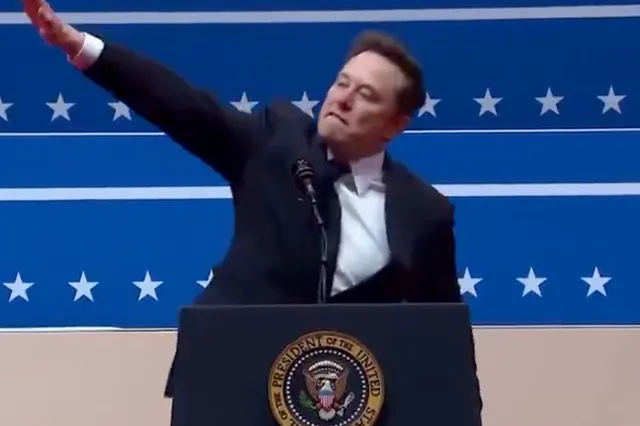 Elon Musk geeft Hitlergroet op inauguratie Trump