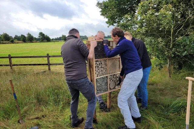 Ommetjes van Diever zijn verfraaid met bank, insectenhotels, kerkleien en nestkastjes