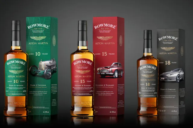 Drie nieuwe Aston Martin whisky’s van Bowmore uitgebracht