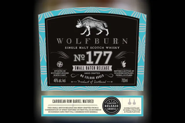 Etiket van Wolfburn No.177 whisky opgedoken