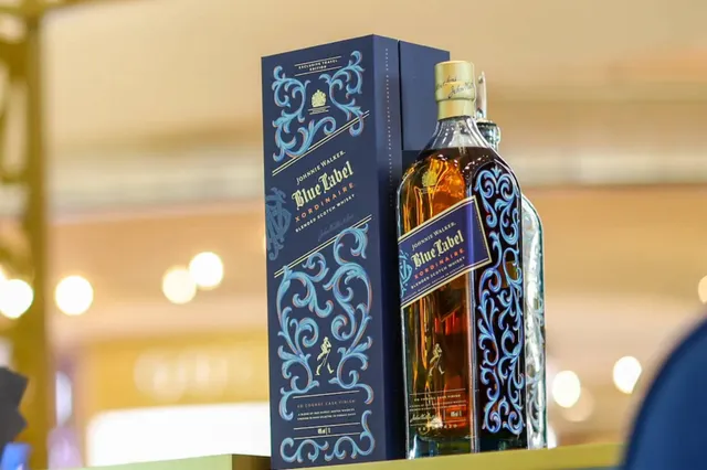Nieuwe Johnnie Walker Blue Label Xordinaire expressie is afgewerkt in cognac vaten
