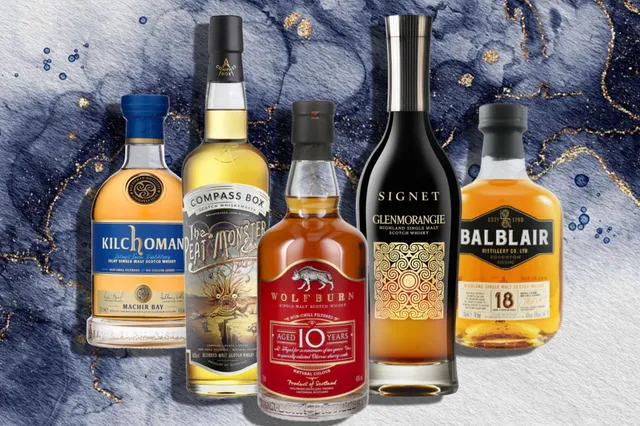 5 gave symbolen op whiskyflessen van bekende merken uitgelegd