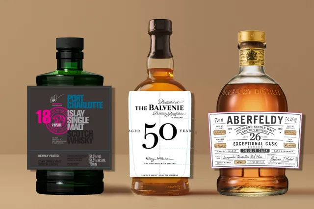 Labels van The Balvenie 50 Years Old whisky en nieuwe Port Charlotte expressie opgedoken