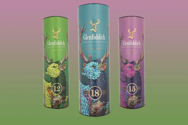 Deze Glenfiddich whiskyflessen zijn prachtig om cadeau te geven