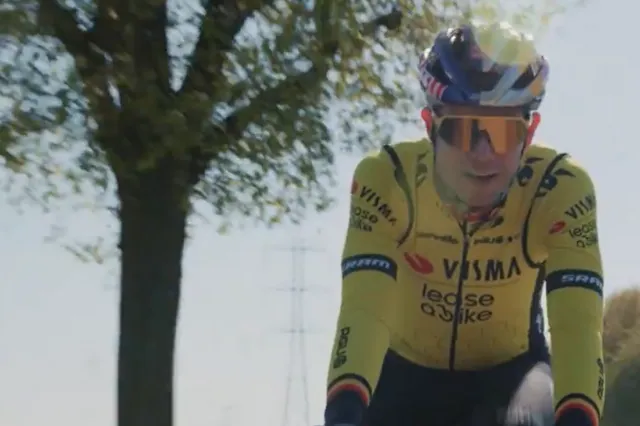 VIDEO: Team Visma | Lease a Bike deelt beelden van Wout van Aert die weer buiten op de weg traint
