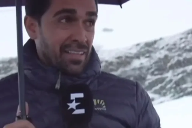 VIDEO: Alberto Contador doet verslag van sneeuwstorm Giro d'Italia - "Er is alleen maar sneeuw"