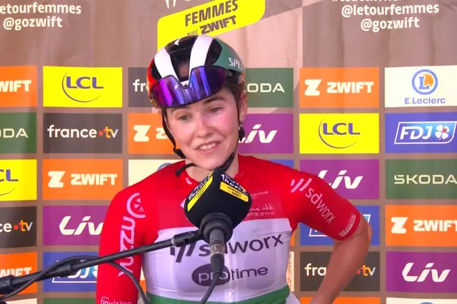 "Mijn radio deed het niet" - Blanka Kata Vas legt controversiële SD Worx tactiek uit na Demi Vollering's valpartij in etappe 5 van Tour de France Femmes