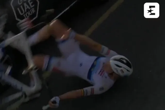 VIDEO | 3 valpartijen in 5 minuten - Zelfs ritwinnaar Tim Merlier komt ten val in UAE Tour