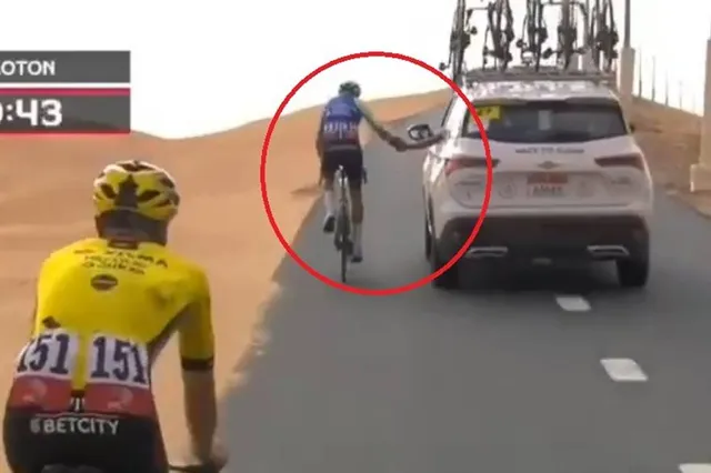Juryrapport & Boetes UAE Tour 2025 na etappe 3: Bizarre 'Sticky Bottle' leidt tot fikse boete voor Franse renner
