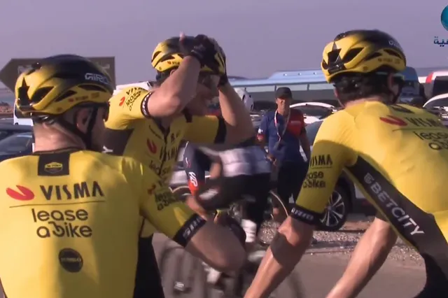 🎥 Pro Behrens switched to aero helmet in the heat of Oman for Kooij: "Niklas is new, but worked very well"