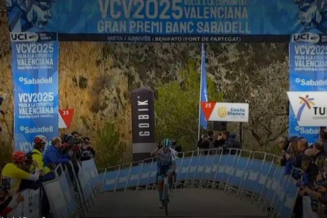 Fantastic one-two for Bahrain-Victorious in Valencia: Buitrago wins ahead of Bilbao, Vacek clings to leader’s jersey
