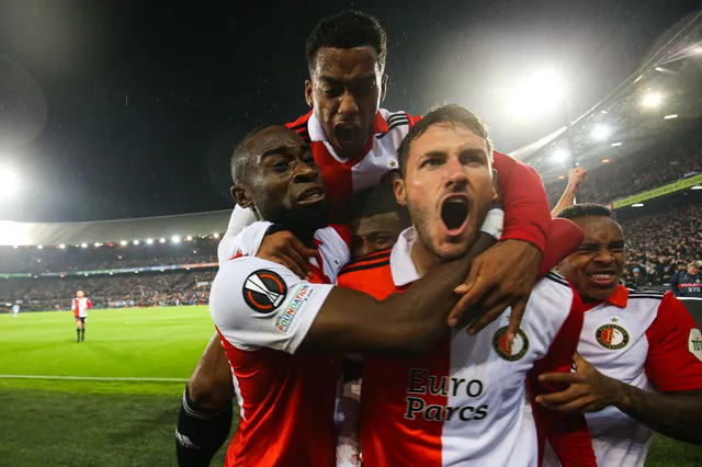 Feyenoord ondanks overwinning op AS Roma nog steeds outsider voor de Europa League